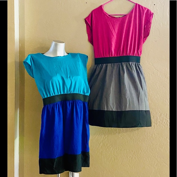 BeBop Color Blocking Dress Bundle (2) - Picture 1 of 8